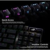 ASUS ROG Strix Scope II 96 Wireless RGB mechanisch gaming toetsenbord Zwart, US lay-out (QWERTY), ROG NX Snow, 96%, RGB leds, Hot-swappable, PBT Double-shot, Bluetooth | 2.4GHz | USB 2.0