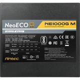 Antec NE1000G M 1000W voeding  Zwart, 1x 12VHPWR, 4x PCIe, Full Kabel-Management
