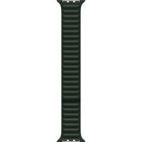 Apple Leather Link-bandje - Sequoia-groen (45 mm) - M/L horlogeband Donkergroen