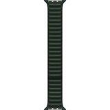 Apple Leather Link-bandje - Sequoia-groen (45 mm) - M/L horlogeband Donkergroen