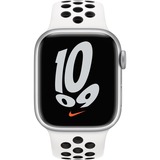 Apple Sportbandje van Nike - Summit White/zwart (41 mm) horlogeband Wit/zwart