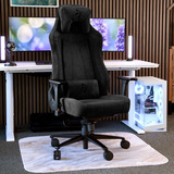 Arozzi Vernazza Soft Fabric - Pure Black gamestoel Zwart