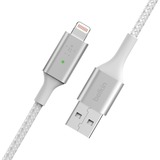 Belkin Boost Charge Lightning/ USB-A kabel met slimme led, 1,2 meter Wit, CAA007bt04WH