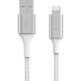 Belkin Boost Charge Lightning/ USB-A kabel met slimme led, 1,2 meter Wit, CAA007bt04WH