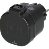 Brennenstuhl Connect Smart Plug WA 3600 XS03 voor buiten IP44 stekkerdoos Zwart, 2.4 GHz WiFi, Alexa, Google, Matter