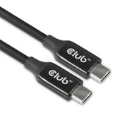 Club 3D CAC-1535 USB 3.2 Gen2 type-C naar USB C Active bi-directional cable 8k60Hz kabel Zwart, 5 meter