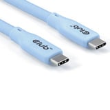 Club 3D Gen2x2 Type-C Bi-Directional, 2 meter kabel Lichtblauw, 4K60Hz, Data 20Gbps, PD 240W(48V/5A) EPR
