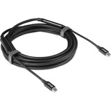 Club 3D USB-C 3.2 Gen2 > USB-C Active bi-directional kabel Zwart, 5 meter, 8K 60Hz