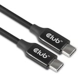 Club 3D USB-C 3.2 Gen2 > USB-C Active bi-directional kabel Zwart, 5 meter, 8K 60Hz