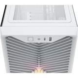 Corsair 3200D RS ARGB White midi tower behuizing Wit | 1x USB-A | 1x USB-C | RGB | Tempered Glass
