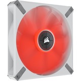 Corsair ML140 LED ELITE Red case fan Wit/rood, 4-pins PWM fan-connector