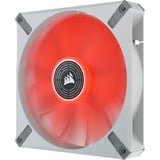 Corsair ML140 LED ELITE Red case fan Wit/rood, 4-pins PWM fan-connector