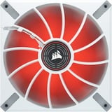 Corsair ML140 LED ELITE Red case fan Wit/rood, 4-pins PWM fan-connector