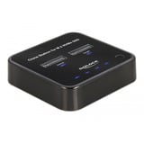 DeLOCK M.2 Docking Station for 2 x M.2 NVMe PCIe SSD with Clone function Zwart