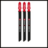 EINHELL TC-JS 80/1 Kit decoupeerzaag Rood/zwart, Incl. koffer en drie zaagbladen (T-schacht)