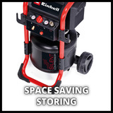 EINHELL TE-AC 240/24 Silent Compressor Zwart/rood, 24 liter
