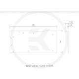 EKWB EK Vec²Trio RTX 3090Ti D-RGB Backpl.  Ni backplate nikkel