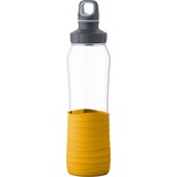 Emsa Drink2GO Glas Drinkfles Transparant/geel, 0,7 Liter