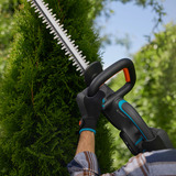GARDENA Accuheggenschaar EasyCut 55/18V set Grijs/turquoise, 14735-20, accu en oplader inbegrepen
