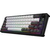Hator Skyfall Pro Wireless RGB mechanisch gaming toetsenbord Zwart, US lay-out (QWERTY), HATOR Aurum Vanilla Silent, 65%, RGB, Double-shot PBT, Hot-swap, 2.4GHz | Bluetooth | USB-C
