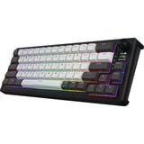 Hator Skyfall Pro Wireless, gaming toetsenbord Zwart, US lay-out, HATOR Aurum Vanilla Silent, 65%, RGB, Double-shot PBT, Hot-swap, 2.4GHz / Bluetooth / USB-C