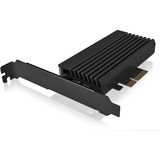 ICY BOX IB-PCI224M2-ARGB M.2 adapter Zwart