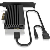 ICY BOX IB-PCI224M2-ARGB M.2 adapter Zwart