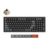 Keychron V5 Ultra 8K Wireless Custom Mechanical Keyboard, toetsenbord Zwart, US lay-out, Keychron Silk POM Brown, Keychron Silk POM Brown, 96%, RGB, Hot swap, 2.4 GHz / Bluetooth 5.3 / USB-C