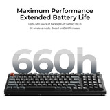 Keychron V5 Ultra 8K Wireless Custom Mechanical Keyboard, toetsenbord Zwart, US lay-out, Keychron Silk POM Brown, Keychron Silk POM Brown, 96%, RGB, Hot swap, 2.4 GHz / Bluetooth 5.3 / USB-C