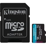 Kingston Canvas Go! Plus microSDXC 1 TB geheugenkaart Zwart, Incl. adapter, Class 10, UHS-I U3, V30, A2