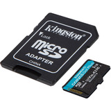 Kingston Canvas Go! Plus microSDXC 1 TB geheugenkaart Zwart, Incl. adapter, Class 10, UHS-I U3, V30, A2