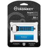 Kingston IronKey Keypad 200 32 GB usb-stick USB-C 3.2 (5 Gbit/s)