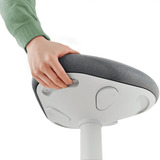 Leitz Ergo Wiebelkruk met Gasveer (57 - 82 cm) stoel Grijs