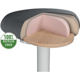 Leitz Ergo Wiebelkruk met Gasveer (57 - 82 cm) stoel Grijs