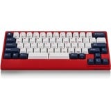 Leopold FC650MDSR/EWBPD(R), gaming toetsenbord Rood/wit, US lay-out, Cherry MX Red