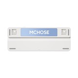 MCHOSE K99 Sky Blue Icy Creamsicle Wireless Gasket Mount Mechanical, toetsenbord Wit/lichtblauw, US lay-out, Kailh Box Icy Creamsicle, 98%, RGB, Hot swap, Double-Shot PBT, draadloos / Bluetooth / USB-C