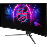 MSI MPG 346CQRF X24 34" Curved UltraWide gaming monitor Zwart, 2x HDMI, DisplayPort, 2x USB-A, USB-B, USB-C, 240 Hz