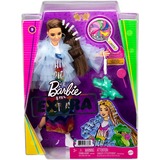 Mattel Barbie Extra Doll #9 - Blue Ruffled Jacket with Pet Crocodile Pop 