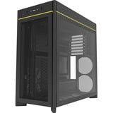 Montech HS01 midi tower behuizing Zwart | 2x USB-A | 1x USB-C | RGB | Window