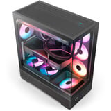 NZXT S5 RGB midi tower behuizing Zwart | 2x USB-A | 1x USB-C | RGB | Tempered Glass