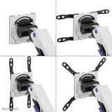 Neomounts ACE gaming DS70-256BL1 Gaming monitorarm Paars/zwart, Gasveer, Topfix, 180°-stop