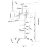 Neomounts FL50-550BL1 vloersteun bevestiging Zwart