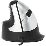 R-Go Tools HE Break ergonomische muis Zwart/zilver, 2400dpi, Links, Medium (Handlengte 165-185mm)