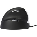 R-Go Tools HE Break ergonomische muis Zwart/zilver, 2400dpi, Links, Medium (Handlengte 165-185mm)