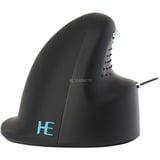 R-Go Tools HE Break ergonomische muis Zwart/zilver, 2400dpi, Links, Medium (Handlengte 165-185mm)