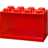 Room Copenhagen LEGO Brick Shelf, 8 noppen wandschap Rood