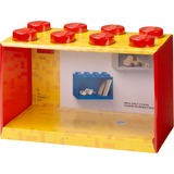 Room Copenhagen LEGO Brick Shelf, 8 noppen wandschap Rood