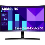 SAMSUNG Essential S27D396GAU 27" Curved monitor Zwart, 100 Hz, VGA, HDMI, Audio