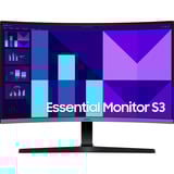 SAMSUNG Essential S27D396GAU 27" Curved monitor Zwart, 100 Hz, VGA, HDMI, Audio