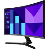 SAMSUNG Essential S27D396GAU 27" curved monitor Zwart, HDMI, VGA